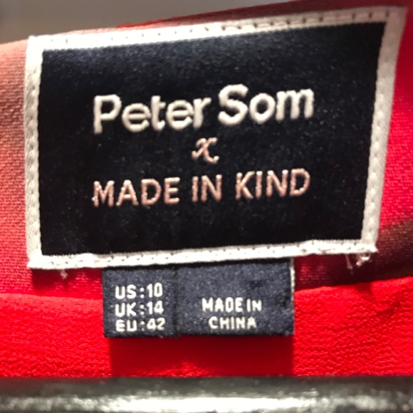 PETER SOM X MADE IN KIND GRAPHIC BLUR FLORAL PRINT - Picture 8 of 8